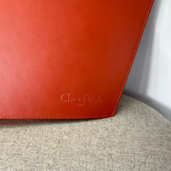 Cleo & Patel Orange Leather Bag - Picture 3 of 6
